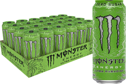 Monster Energy , Sugar Free Energy Drink, 16 Ounce, Ultra Paradise (Pack Of 24) - "Ultra Paradise Party!"