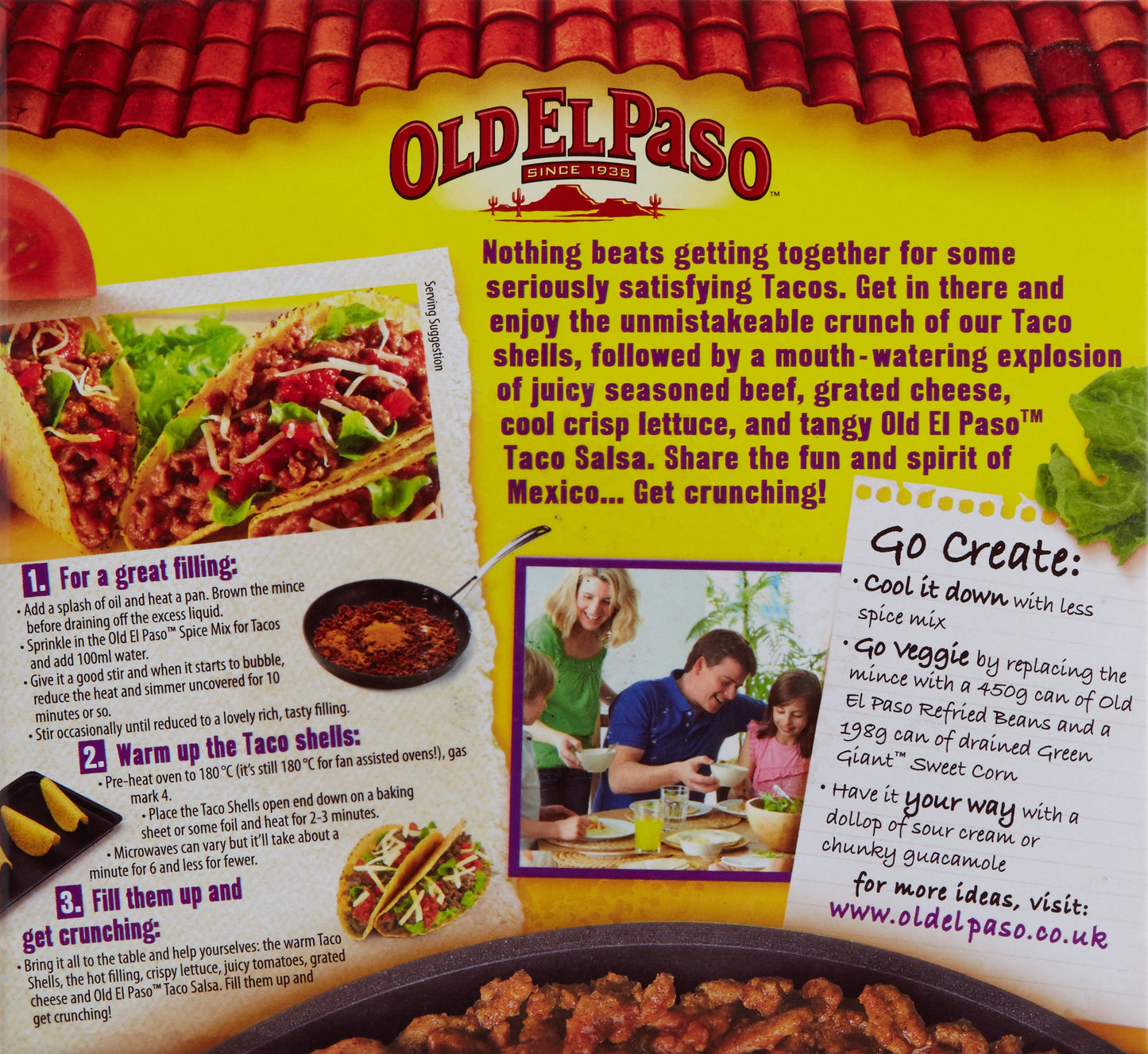 Old El Paso 12 Crunchy Taco Shells, 5.5 oz / 156 g - "Crunchy perfection!"