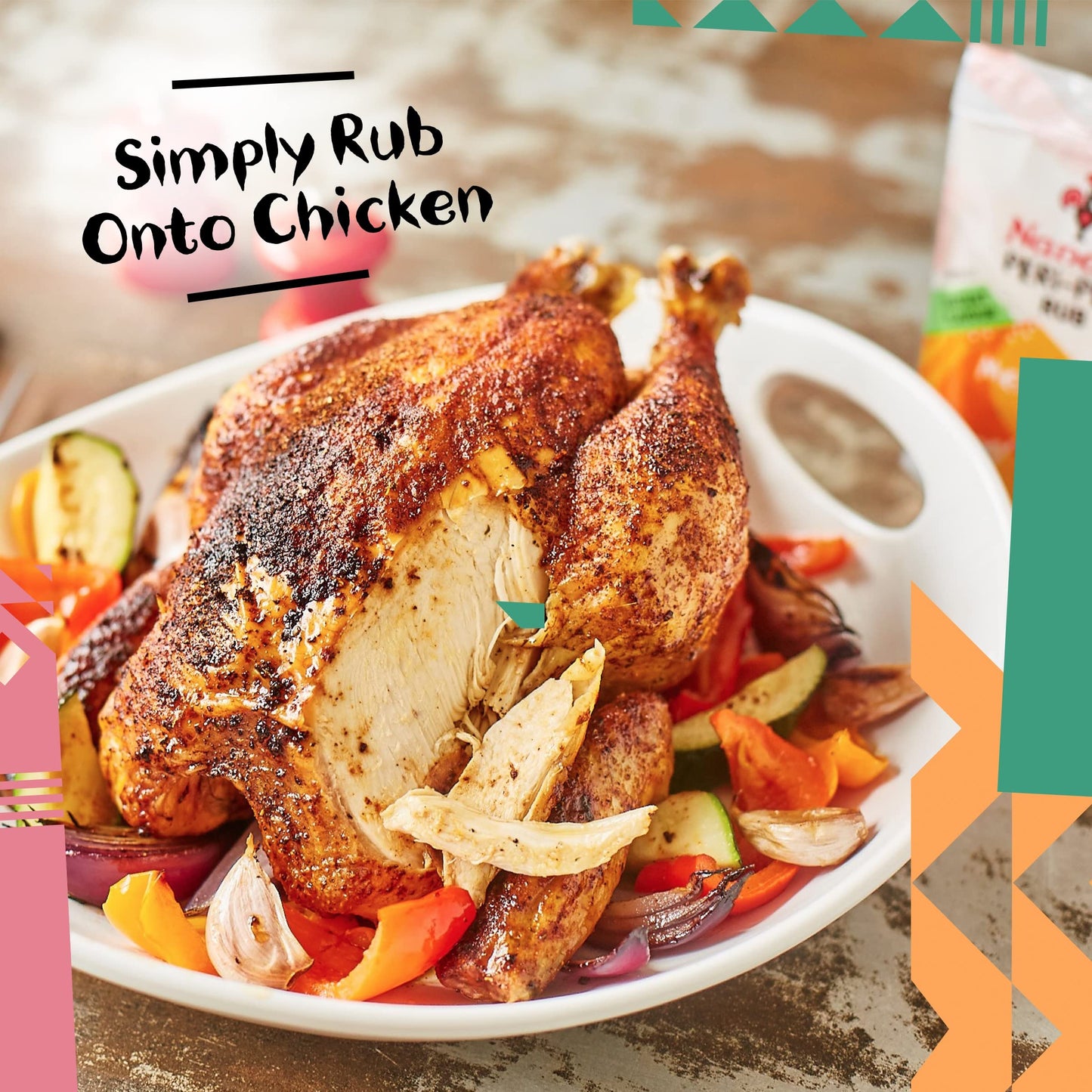 Nandos Medium Seasoning Rub 25g - "Medium Peri Peri Magic!"