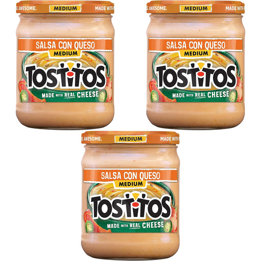 Tostitos Dips Medium Con Queso Dip 15 oz Pack of 3