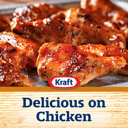 Kraft Slow-Simmered Sweet Honey Barbecue Sauce, 18 oz / 510 g, Blue & White - "Sweet Honey BBQ!"