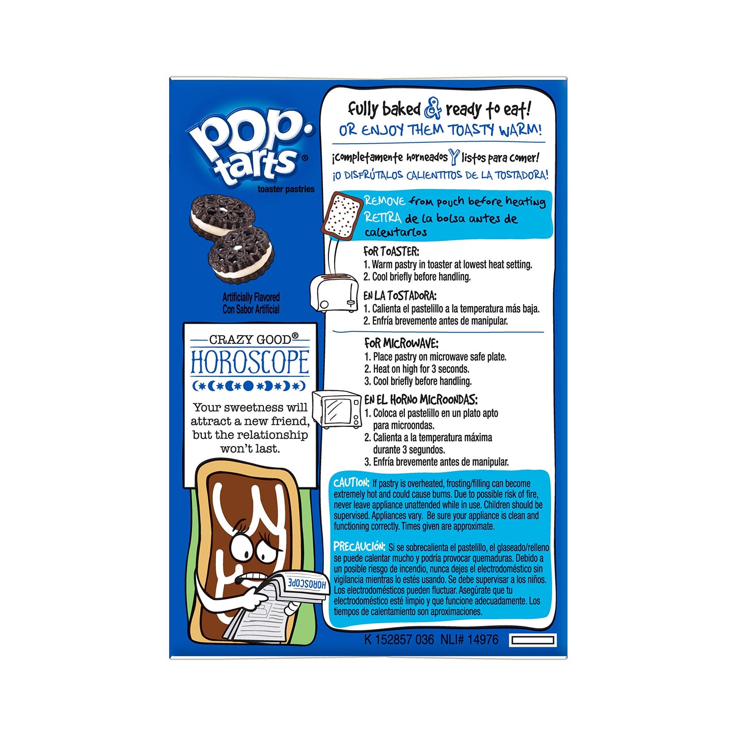 Pop Tarts Frosted Cookies & Creme, 384 g - "Creamy cookies & creme delight!"