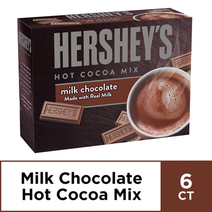 Hershey's Hot Cocoa Mix Milk Chocolate Made with Real Milk 150g - Hot cocoa mix made with real milk, 150g pack.