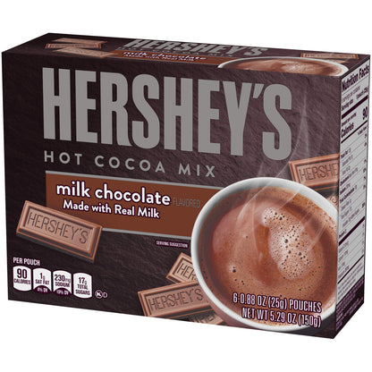 Hershey's Hot Cocoa Mix Milk Chocolate Made with Real Milk 150g - Hot cocoa mix made with real milk, 150g pack.