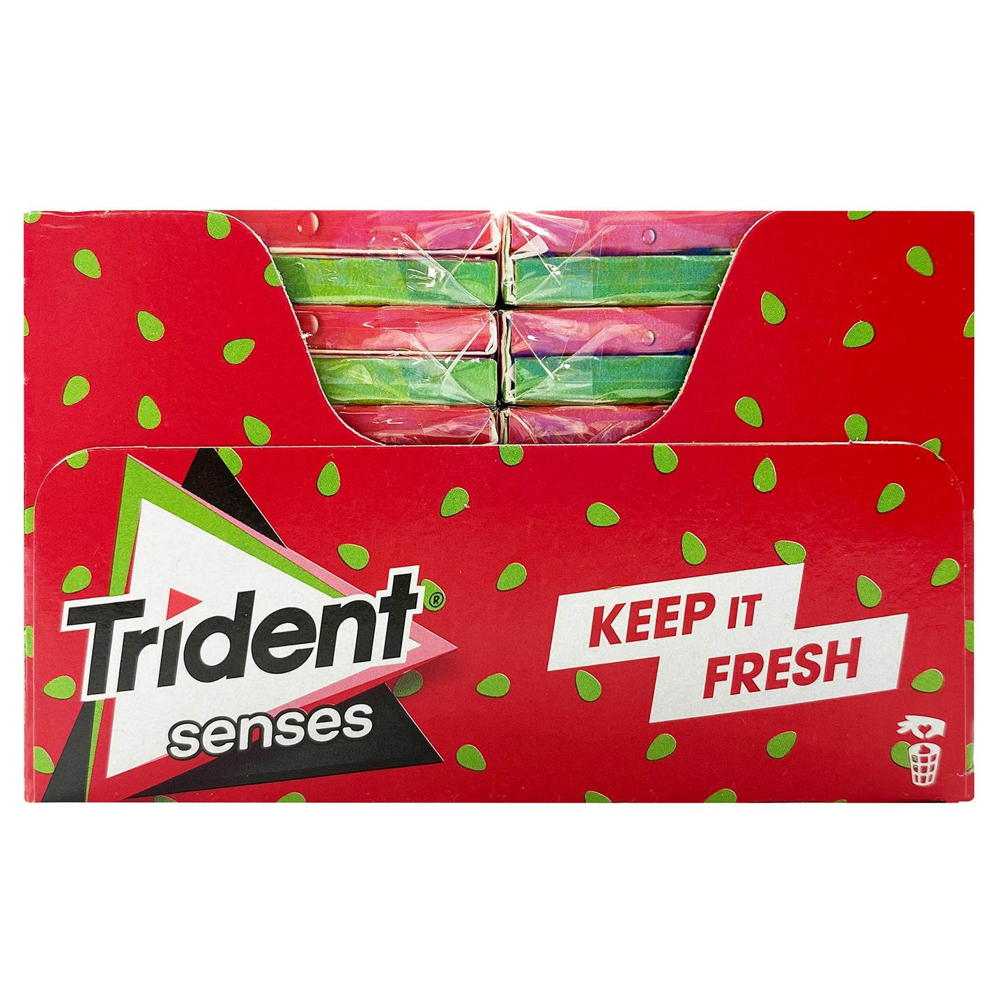 Trident Senses Watermelon Sunrise Flavour Sugar Free Gum, 0.81 oz / 23 g, 12 Pack