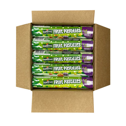 Rowntree's Fruit Pastilles Giant Tube • Vegan Friendly, 4.06 oz / 115 g, 15 Pack