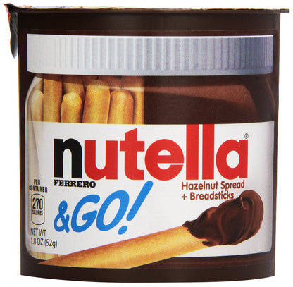 Nutella & Go Hazelnut Spread & Malted Bread Sticks, 52 Grams - "Spread the joy!"