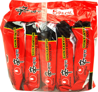 Nongshim Shin Ramyun Korean Style Spicy Noodle Soup Instant Noodles, 21.16 oz â„® 600 g - "Nongshim Shin Ramyun - 600g of Spicy Korean Noodle Bliss!"