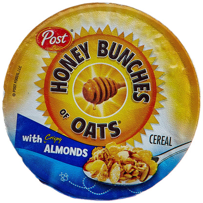 Post Cereals Cups Honey Bunches of Oats with Almond, 64g - Honey Bunches on the go!