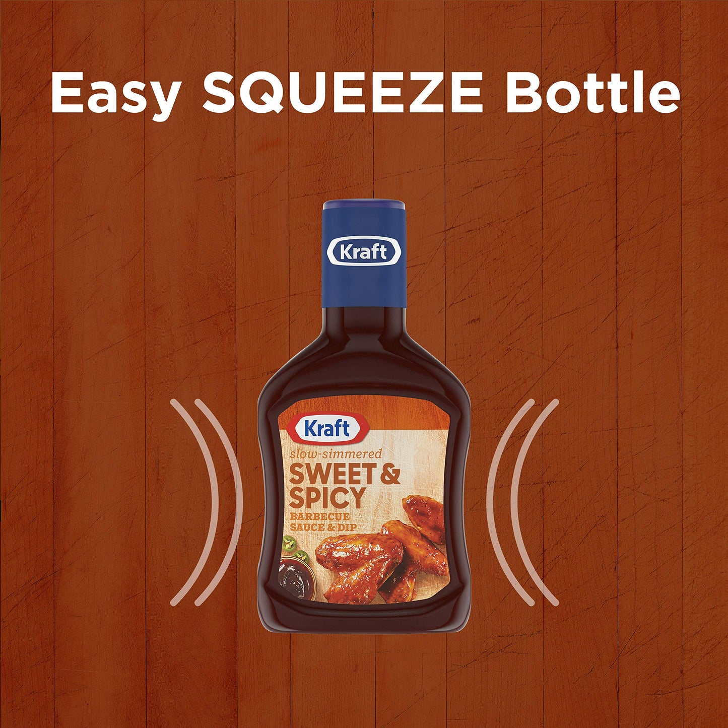 Kraft Sweet & Spicy Barbeque Sauce (18 oz Bottle) - "Sweet & Spicy BBQ!"