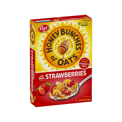 Post Honey Bunch of Oats with Strawberry, 368g - Sweet strawberry flavor packed into a crunchy cereal, 368g.