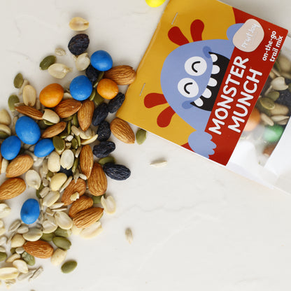 FruitJoy On the Go Monster Trail Mix 30g - Pack of 5 | Peanut Flavored | 5.3g Protein Per Serving | Travel Friendly | Rich in Antioxidants and Fiber - The Goodness of Seeds & Nuts!