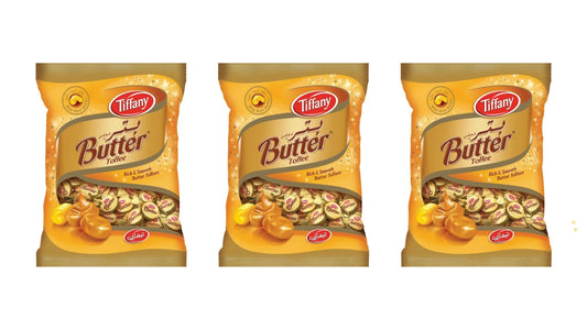 Tiffany Butter Toffee Smooth Butter Toffee Individually Wrapped 650g - Pack of 3