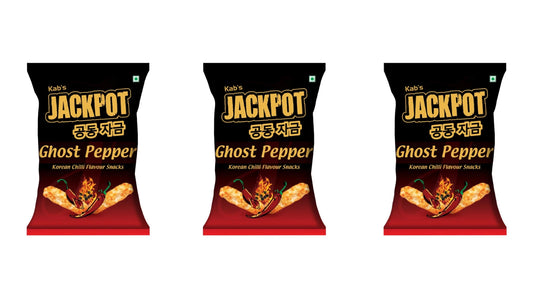 Kab's Jackpot Ghost pepper snacks Spicy Chips 50g - Pack of 3 - Try if you dare!