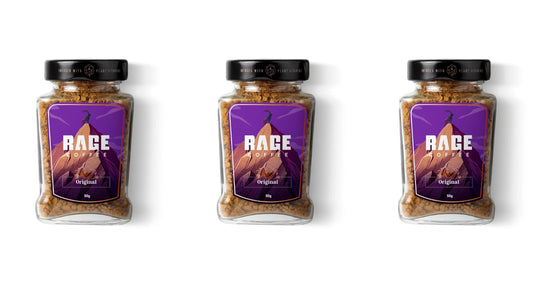 RAGE COFFEE Original Flavor Instant Single Origin Coffee Powder 50g - Pack of 3