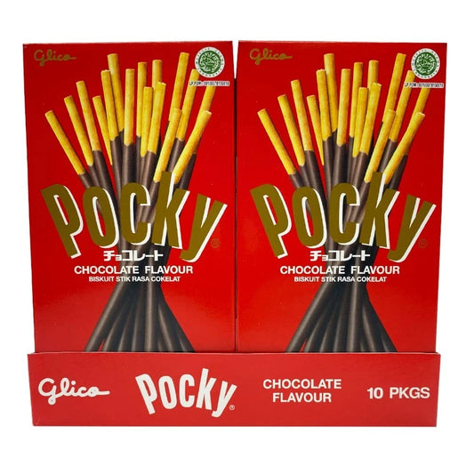 Glico Pocky Chocolate Cream Covered Biscuit Sticks 47g 10 Pk - Indonesia Delight