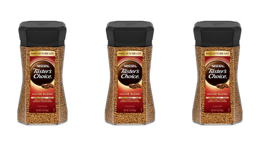 Nescafe Taster's Choice House Blend Instant Ground Coffee 198g Each - Pack of 3