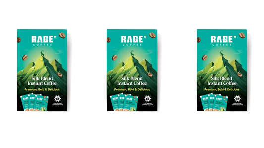 RAGE COFFEE Premium Silk Blend Coffee 30 Classic Flavor Sachets - Pack of 3