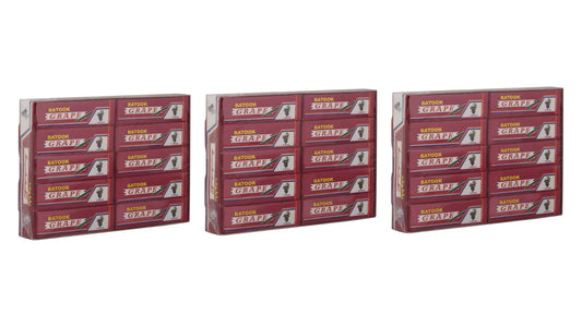 Batook Chewing Gum Unique & Exotic 20 x 5 stick each - Grape - Pack of 3 - Veg