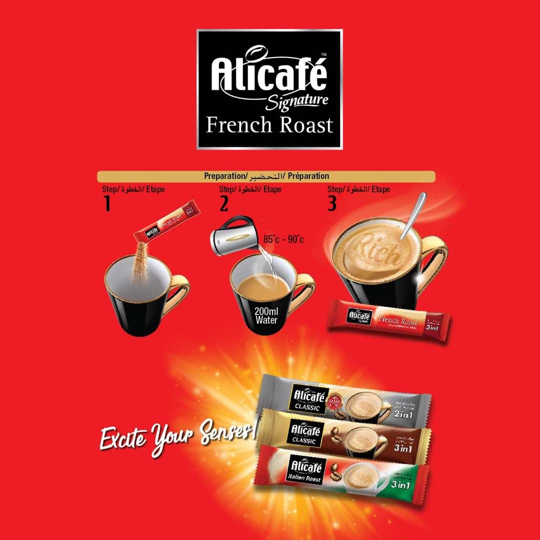 Alicafe Signature French Roast 3 in1 Instant Coffee (30*25g), 750g - Signature Blend!